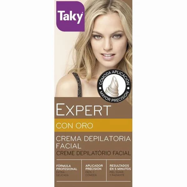 Crema depilatoria facial TAKY Oro, tubo 20 ml - 1 ud - Imagen del producto en Findit