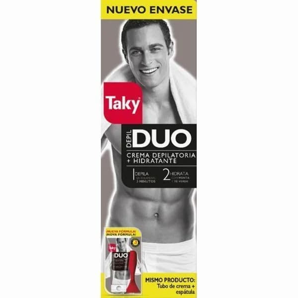 Crema Depilatoria TAKY Duo Menta Té Verde For Men 200 ml - 1 ud - Imagen del producto en Findit