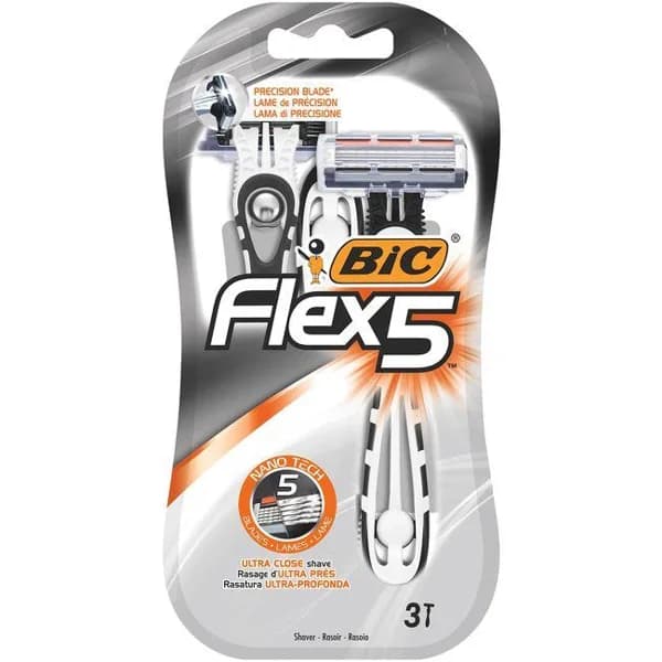 Maquinilla desechable BIC Flex 5, pack 3 uds. - 1 ud - Imagen del producto en Findit
