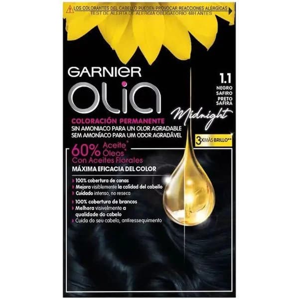 Tinte negro zafiro N.1.10 OLIA, caja 1 ud - 1 ud - Imagen del producto en Findit