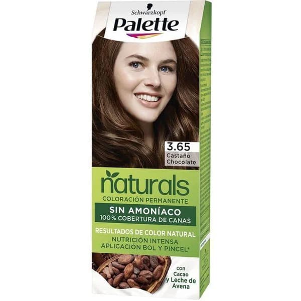 Tinte 3.65 castaño chocolate PALETTE NATURALS, pack 1 ud - 1 ud - Imagen del producto en Findit