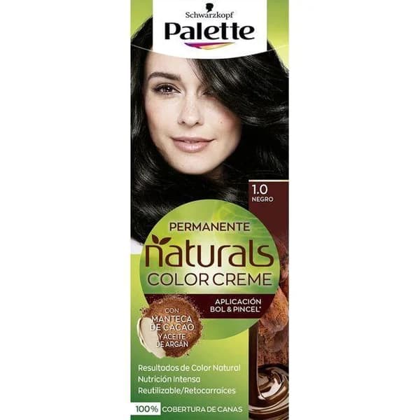 Tinte Color Creme N.1 negro PALETTE NATURALS, caja 1 ud. - 1 ud - Imagen del producto en Findit