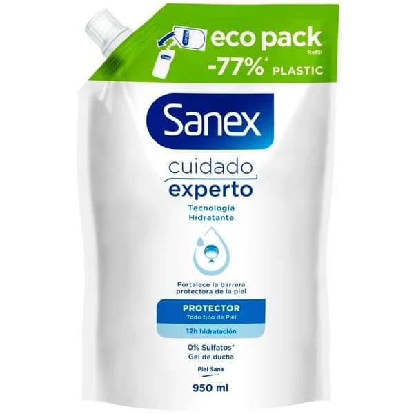 Gel cuidado expert SANEX, recambio 950 ml - 0.95 l - Imagen del producto en Findit