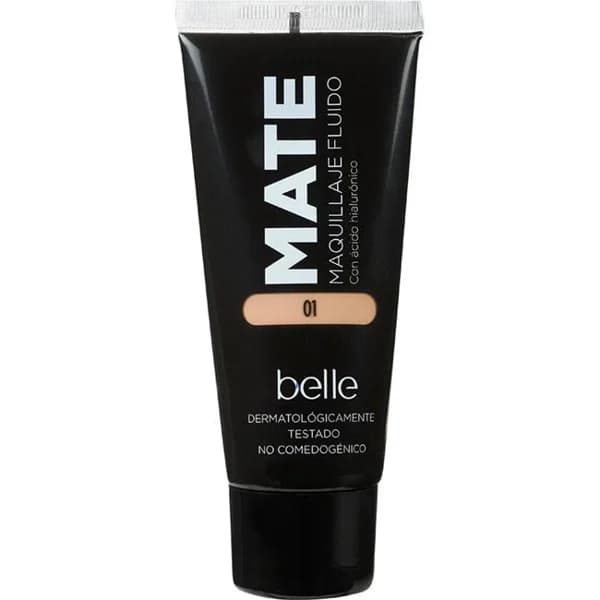 Base de maquillaje fluido mate 01 BELLE, tubo 1 ud - 1 ud - Imagen del producto en Findit
