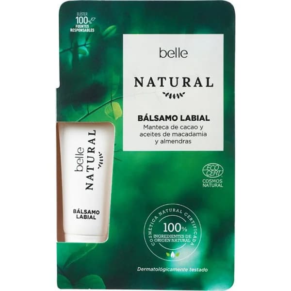 Bálsamo labial BELLE NATURAL, tubo 10 ml - 0.01 l - Imagen del producto en Findit