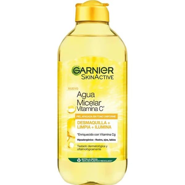 Agua micelar vitamina C SKIN ACTIVE, bote 400 ml - 0.4 l - Imagen del producto en Findit