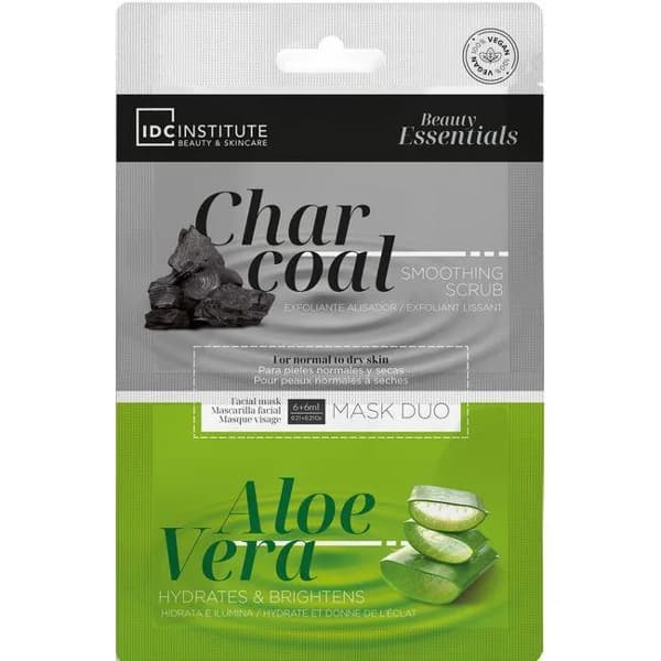 Mascarilla facial charcoal & aloe vera IDC, pack 1 ud - 1 ud - Imagen del producto en Findit