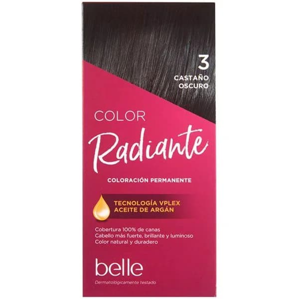 Tinte castaño oscuro N.3 belle, caja 1 ud. - 1 ud - Imagen del producto en Findit