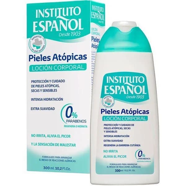 Leche hidratante piel atópica INSTITUTO ESPAÑOL, bote 300 ml - 0.3 l - Imagen del producto en Findit