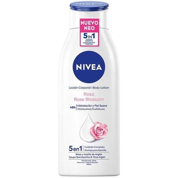 Loción corporal rosas NIVEA, bote 400 ml - 0.4 l - Imagen del producto en Findit