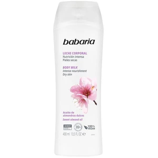 Loción corporal almendras BABARIA, bote 400ml - 0.4 l - Imagen del producto en Findit