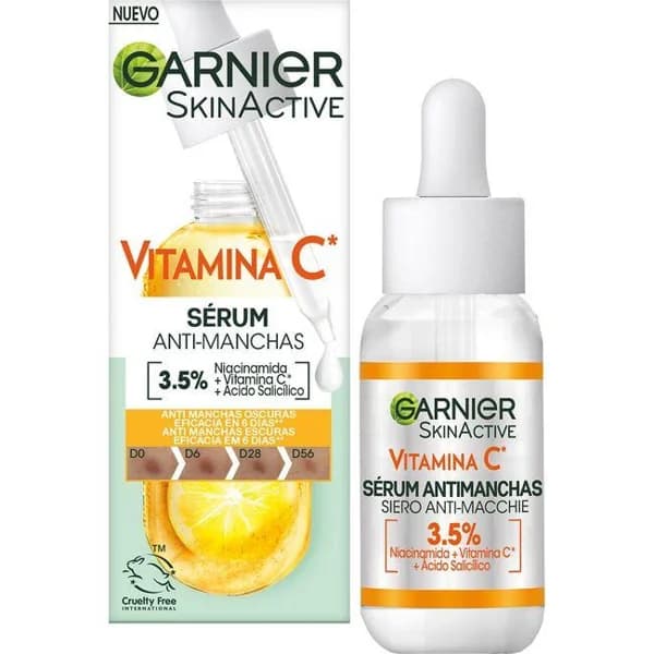 Serum antimanchas vitamina C SKIN ACTIVE, gotero 30 ml - 0.03 l - Imagen del producto en Findit