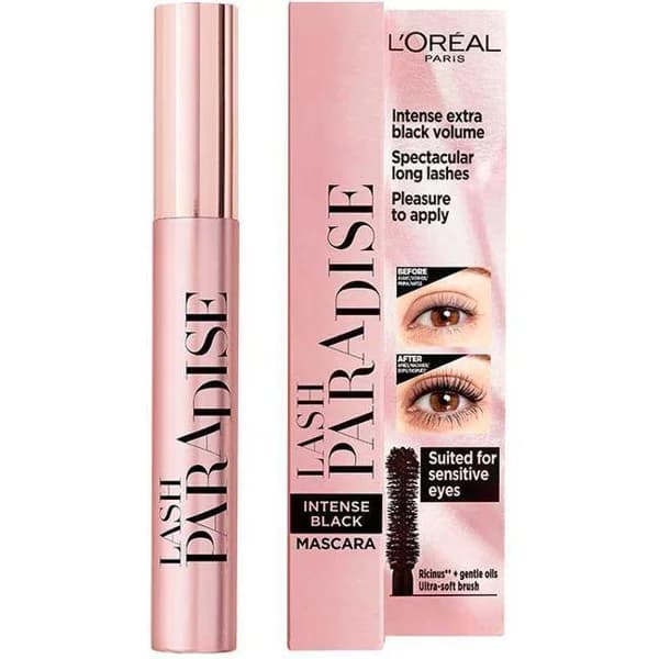 Máscara de pestañas Lash Paradise extra black L`OREAL, pack 1 ud - 1 ud - Imagen del producto en Findit