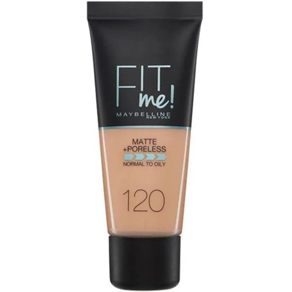 Fondo de maquillaje Fit Me Matte 120 MAYBELLINE, tubo 42 g - 0.04 kg - Imagen del producto en Findit