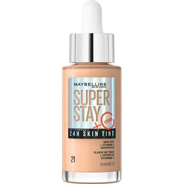 Maquillaje en serum super stay 24h skin tint+vit C 21 MAYBELLINE - 21 ud - Imagen del producto en Findit