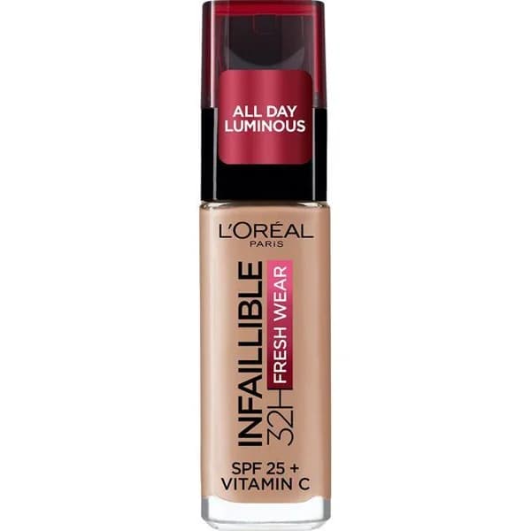 Maquillaje líquido infalible 32h 225 L'OREAL, dosificador 1 ud - 1 ud - Imagen del producto en Findit
