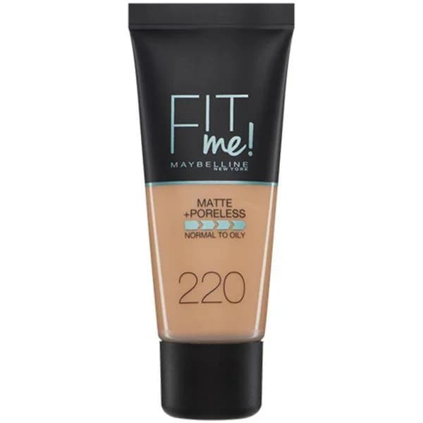Fondo de maquillaje Fit Me Matte 220 MAYBELLINE, tubo 42 g - 0.04 kg - Imagen del producto en Findit