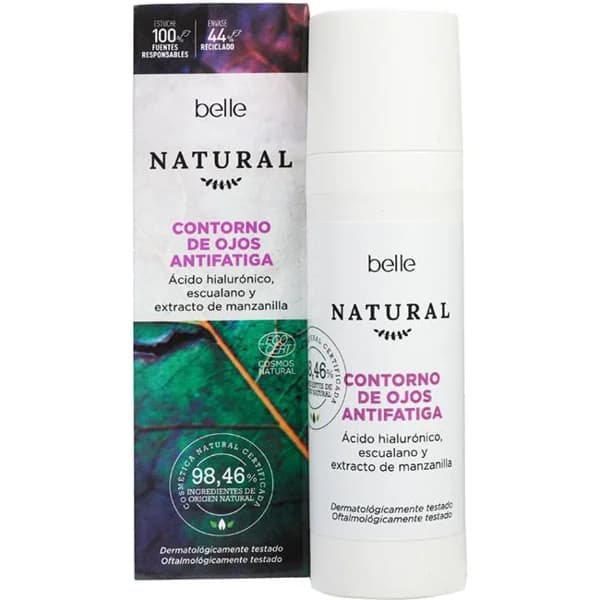 Contorno de ojos antifatiga BELLE NATURAL, bote 30 ml - 1 ud - Imagen del producto en Findit