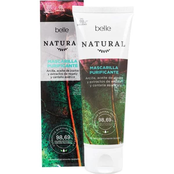 Mascarilla facial arcilla BELLE NATURAL, tubo 75 ml - 1 ud - Imagen del producto en Findit