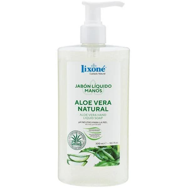Jabón liquido manos con aloe vera LIXONE, dosificador 300 ml - 0.3 l - Imagen del producto en Findit