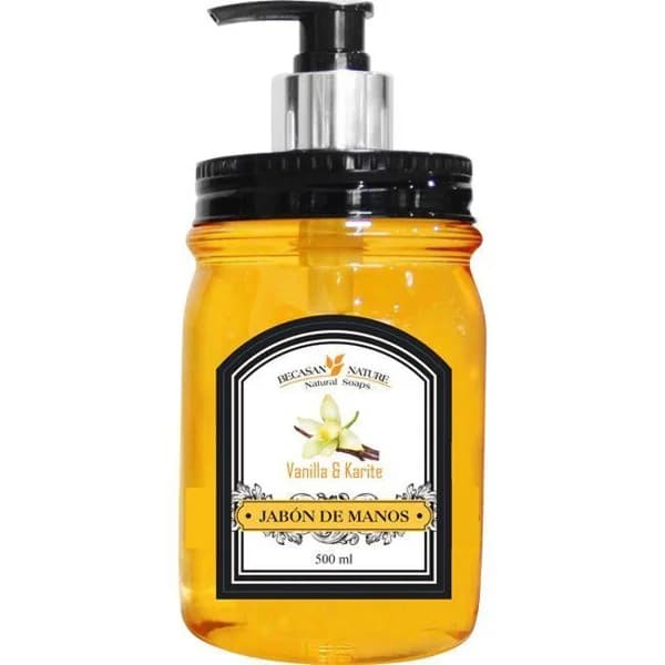 Jabón de manos de vainilla BECASAN NATURE, dosificador 500 ml - 0.5 l - Imagen del producto en Findit
