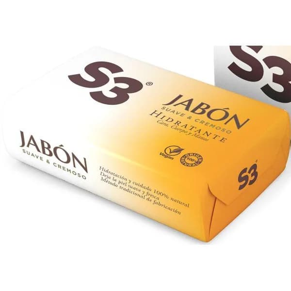 Jabón de manos hidratante en pastilla S3, pack 2 uds - 2 ud - Imagen del producto en Findit