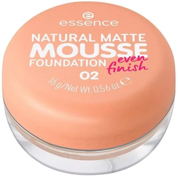 Maquillaje en mousse natural matte 02 ESSENCE, 1 ud - 1 ud - Imagen del producto en Findit