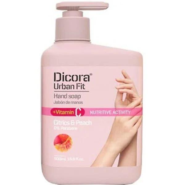 Jabón líquido de manos citrus&peach DICORA, dosificador 500 ml - 0.5 l - Imagen del producto en Findit