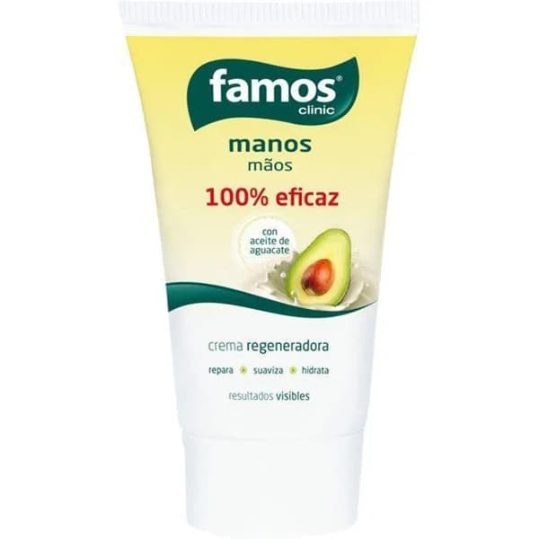 Crema de manos regeneradora FAMOS, tubo 100 ml - 0.1 l - Imagen del producto en Findit
