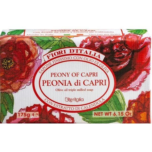 Jabón de manos peonia ITERITALIA, pastilla 175 g - 0.18 kg - Imagen del producto en Findit