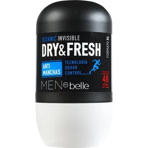 Desodorante para hombre invisible MEN BY BELLE, roll on 75 ml - 1 ud - Imagen del producto en Findit