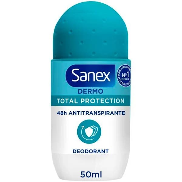 Desodorant SANEX TOTAL PROTECT, roll on 50 ml - 1 ud - Imagen del producto en Findit