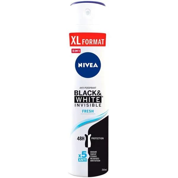 Desodorante para mujer invisible fresh NIVEA, spray 250 ml - 1 ud - Imagen del producto en Findit
