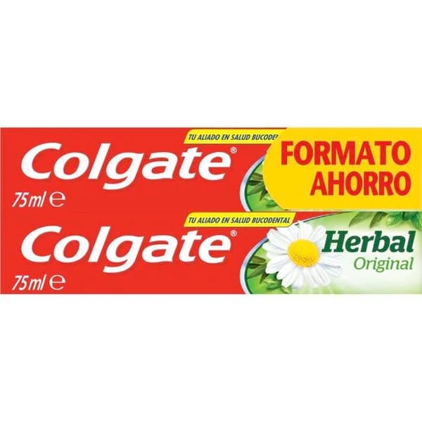 Dentífrico herbal COLGATE, pack 2x75 ml - 0.15 l - Imagen del producto en Findit