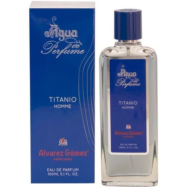 Agua de perfume para hombre Titanio ALVAREZ GÓMEZ, spray 150 ml - 1 ud - Imagen del producto en Findit