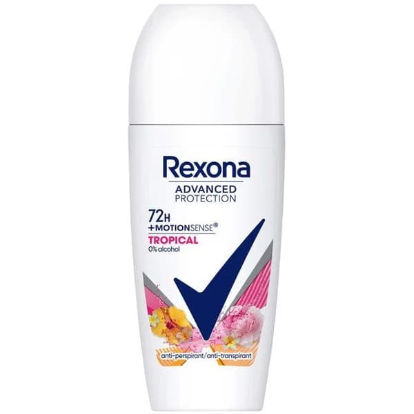 Desodorante 72H tropical advanced REXONA, roll on 50 ml - 0.05 l - Imagen del producto en Findit
