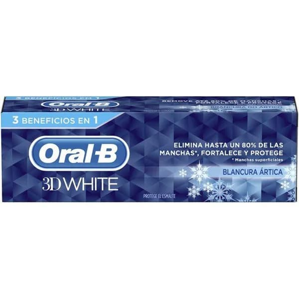 Dentífrico 3Dw blancura ártica ORAL-B, tubo 75 ml - 0.08 l - Imagen del producto en Findit