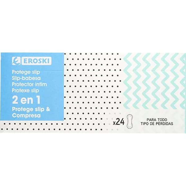 Protector 2en1 EROSKI, caja 24 uds - 24 ud - Imagen del producto en Findit