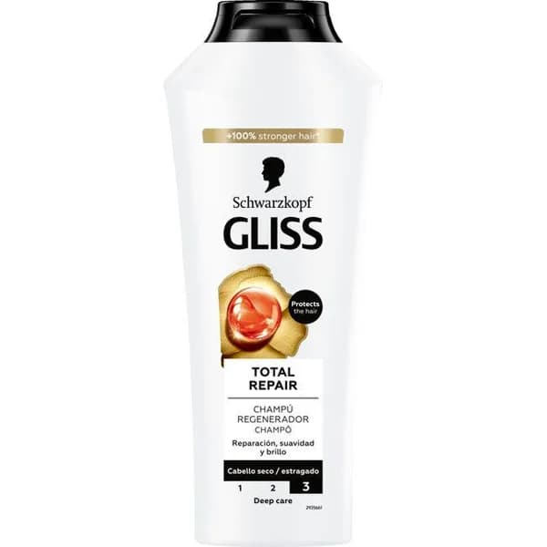 Champú GLISS TOTAL REPAIR, bote 400 ml - 1 ud - Imagen del producto en Findit
