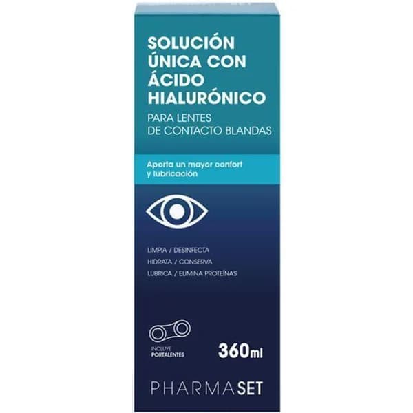 Solución para lentillas c/ a. hialurónico PHARAMSET, bote 360 ml - 0.36 l - Imagen del producto en Findit
