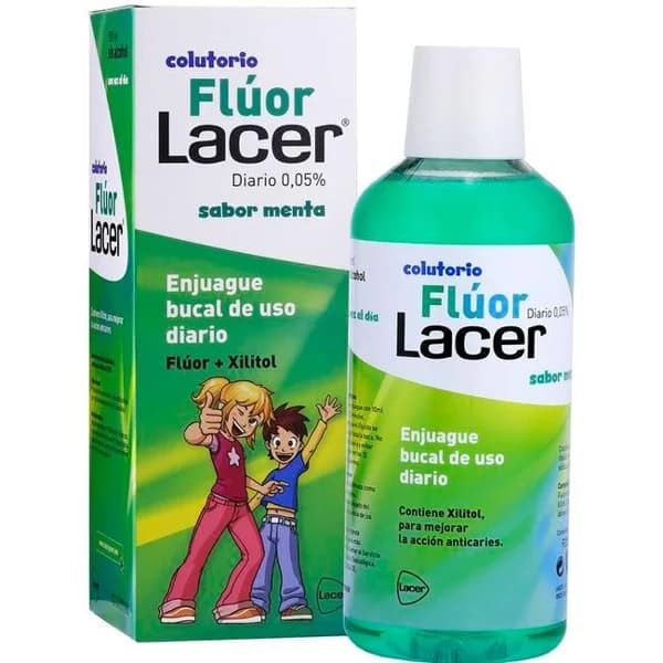 Colutorio diario de menta LACER, botella 500 ml - 0.5 l - Imagen del producto en Findit