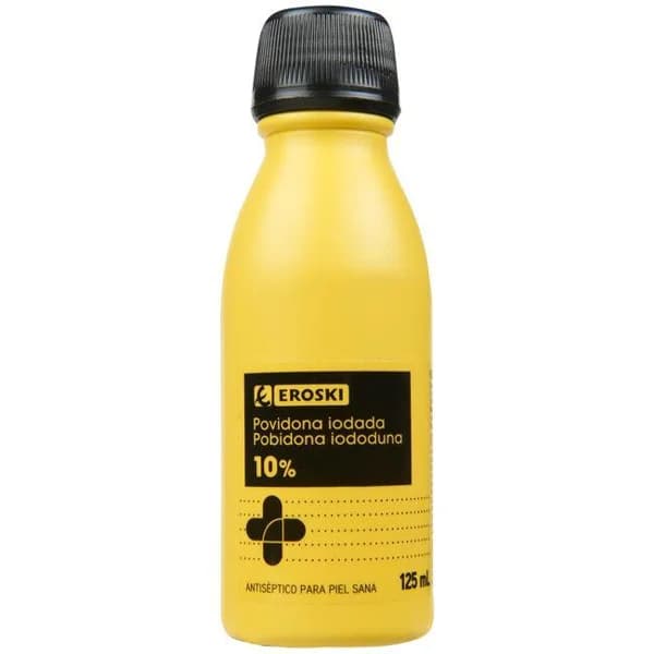 Povidona iodada EROSKI, botella 125 ml - 0.12 l - Imagen del producto en Findit