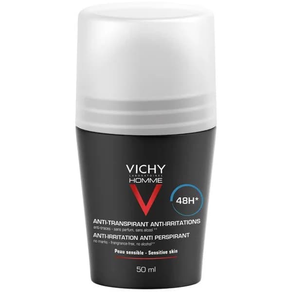 Desodorante piel sensible VICHY Homme, roll-on 50 ml - 0.05 l - Imagen del producto en Findit