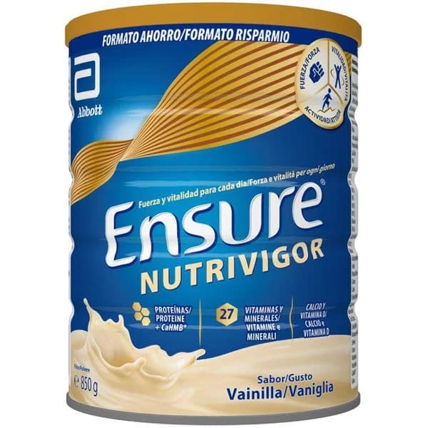Nutrivigor sabor vainilla ENSURE, lata 850 g - 0.85 kg - Imagen del producto en Findit