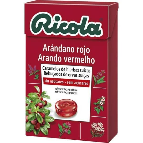 Caramelos de arándanos sin azúcar RICOLA, caja 50 g - 0.05 kg - Imagen del producto en Findit