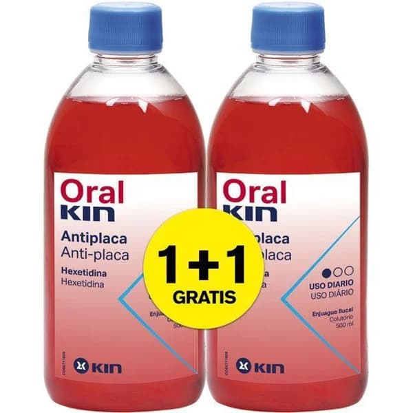 Enjuague bucal ORALKIN, pack 2x500 ml - 1 l - Imagen del producto en Findit