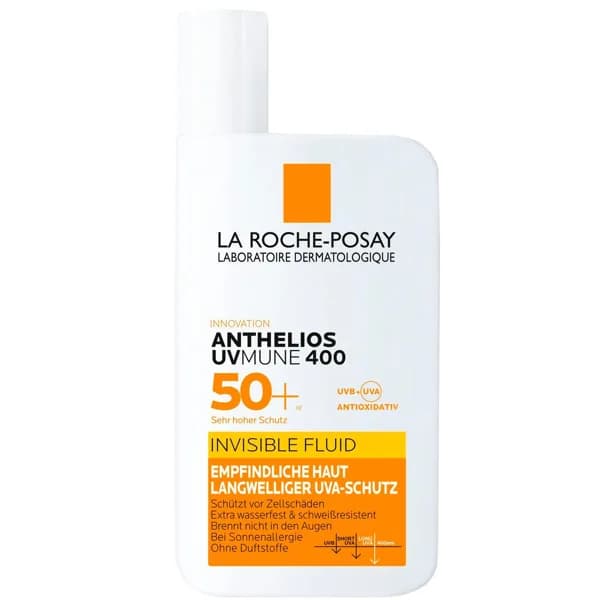 Solar facial fluido invisible SPF50+  LRP ANTHELIOS, tubo 50 ml - 0.05 l - Imagen del producto en Findit