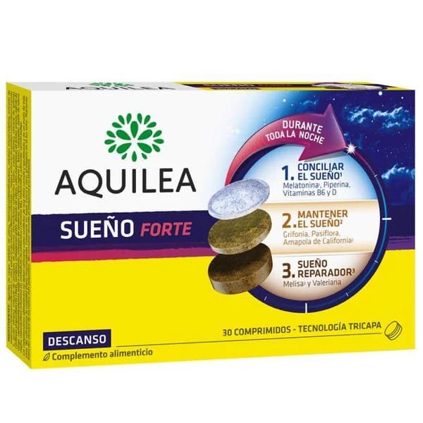 Comprimidos Sueño Forte AQUILEA, caja 30 uds - 30 ud - Imagen del producto en Findit