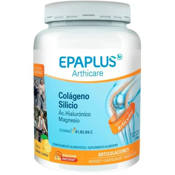 Colágeno en polvo con slilicio sabor limón EPAPLUS, bote 335 g - 0.33 kg - Imagen del producto en Findit