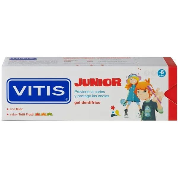 Gel dentífrico junior VITIS, tubo 75 ml - 0.08 l - Imagen del producto en Findit